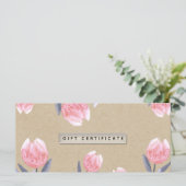 桃の泉 水彩のチューリップ ギフト券 (スタンド正面)