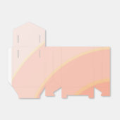 桃の渦巻き型の好意ボックス フェイバーボックス (折り畳みなし)