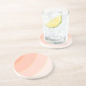 桃の渦巻き砂岩コースター コースター (側面)