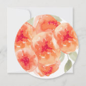 桃の牡丹フローラは私の花嫁になる 招待状 (裏面)