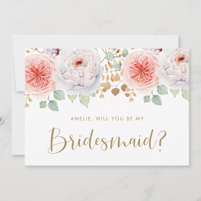 桃の牡丹葉金ゴールドは私の花嫁になる (正面)