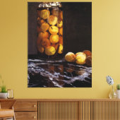 桃の瓶 キャンバスプリント (インサイチュ (リビング))