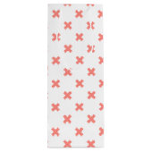 桃の白いステッチ ワインギフトバッグ (裏面)