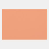 桃の継ぎ目のない幾何学的パターン ラッピングペーパーシート (正面3)