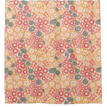 桃の縁に花を配る