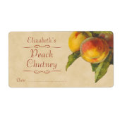 桃の缶詰ラベル ラベル (正面)