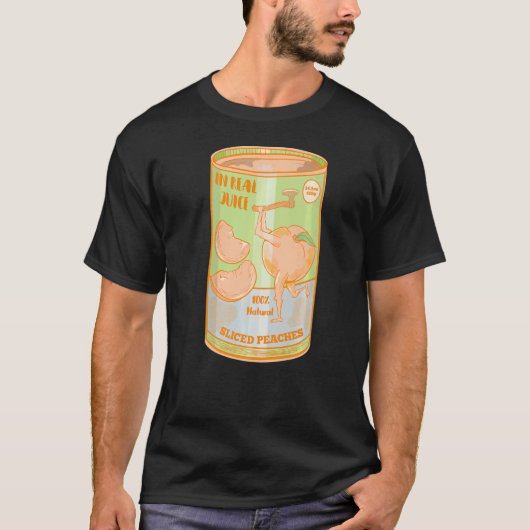 桃の缶 Tシャツ (正面)