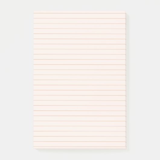 桃の美的な裏付きポストイットノート ポストイット (正面)