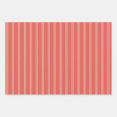 桃の背景の上に遠い花の包装紙 ラッピングペーパーシート (正面2)