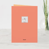 桃の色のビーチが好い カード (裏面)