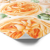 桃の花かわいいインディアンブライダルカップル歓迎 ポスター (角)