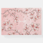 桃の花と幸福中国の結婚の二 ゲストブック (裏面)