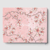 桃の花と幸福中国の結婚の二 ゲストブック (裏面)