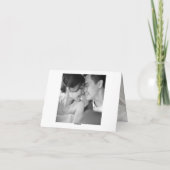 桃の花と幸福中国の結婚の二 サンキューカード (裏面)