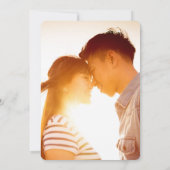 桃の花と幸福中国の結婚の二 セーブザデート (裏面)