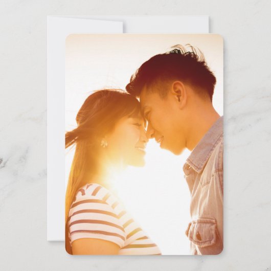 桃の花と幸福中国の結婚の二 セーブザデート (裏面)