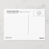 桃の花に燕,広重桃の花とツバメ,広重 ポストカード (裏面)