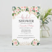 桃の花のウェディングシャワー招待状 招待状 (スタンド正面)