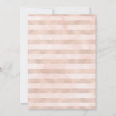 桃の花のウェディングシャワー招待状 招待状 (裏面)