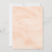 桃の花のスイートピーチ誕生日 招待状 (裏面)