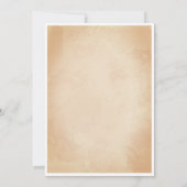 桃の花のフォト誕生日パーティー招待状 招待状 (裏面)