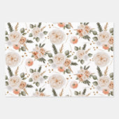 桃の花の包装紙シート ラッピングペーパーシート (正面)