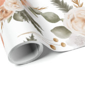 桃の花の包装紙シート ラッピングペーパー (ロールコーナー)