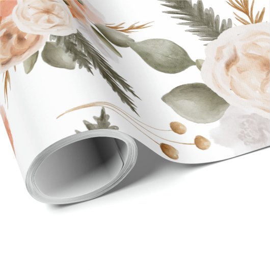 桃の花の包装紙シート ラッピングペーパー (ロールコーナー)