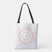 桃の花の曼荼羅トートバッグ トートバッグ (裏面)