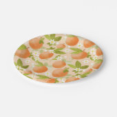 桃の花の桃のような甘い ペーパープレート (アングル)