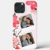 桃の花の母の日の写真電話ケース Case-Mate iPhoneケース (裏面)