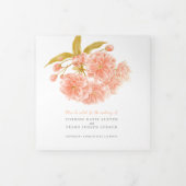 桃の花の水の色結婚の3つのプログラム 三つ折りプログラム (カバー)