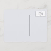 桃の花の水色を保存した日付 案内ポストカード (裏面)