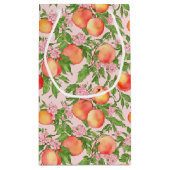 桃の花の水色 スモールペーパーバッグ (裏面)