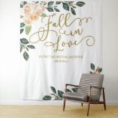 桃の花の秋のプリンセスシャワー背景 タペストリー (インサイチュ)