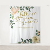 桃の花の秋のプリンセスシャワー背景 タペストリー (正面)