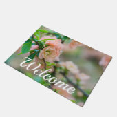 桃の花の香りウェルカムドormat ドアマット (アングル)