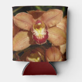 桃の花びらに雨粒の花 缶クーラー (正面)