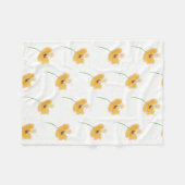 桃の花びら毛布 フリースブランケット (正面(横))