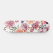 桃の花びら 水彩 花 植物の花 スケートボード (横)