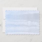 桃の花ほこりっぽいブルービーミーメイド・オブ・オーナー(花嫁付き添い人) 招待状 (裏面)