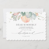 桃の花フローラ私の花嫁提案 招待状 (正面)