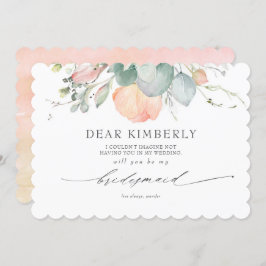 桃の花フローラ私の花嫁提案 招待状