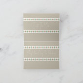 桃の花柄 カード (内部)