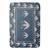 桃の花柄 バスマット (正面縦)