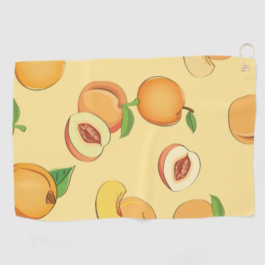 桃の花紋7 ゴルフタオル (横)