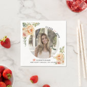 桃の花2022年クラス卒業写真 スタンダードカクテルナプキン (インサイチュ)