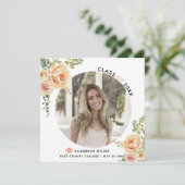 桃の花2025年クラス卒業写真 案内状 (スタンド正面)