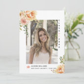 桃の花2025年クラス卒業写真 案内状 (スタンド正面)