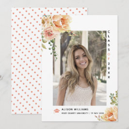 桃の花2025年クラス卒業写真 案内状